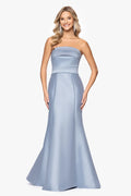 Betsy & Adam Fitted Strapless Long Evening Dress A27723