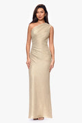 Betsy & Adam One Shoulder Long Evening Dress A27876