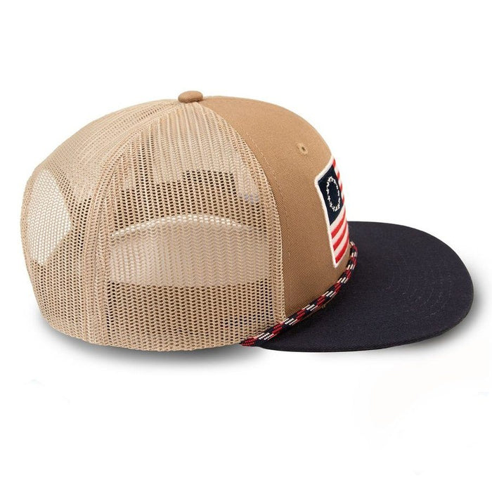 Betsy Rifle Flag Rope Mesh Hat - Coyote