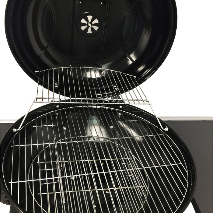 Big Bad Charcoal BBQ Grill – Large Size Barbeque Grill for Outdoor Cooking – Cooking Area 21” Diameter