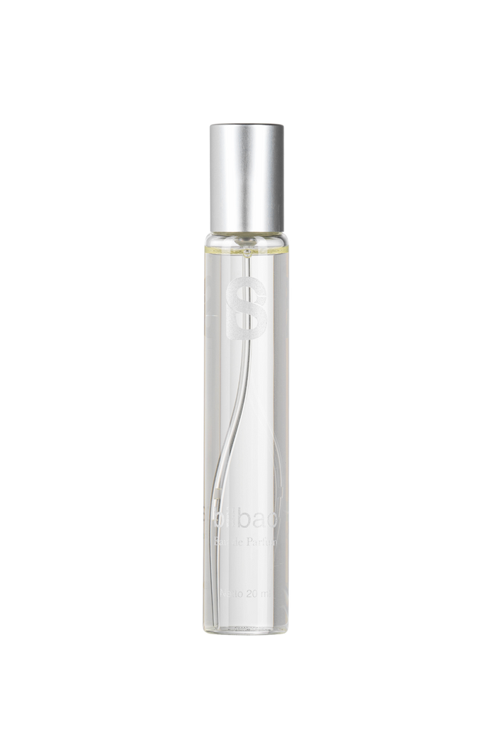 bilbao eau de parfum travel set by buttonscarves beauty bottle detail