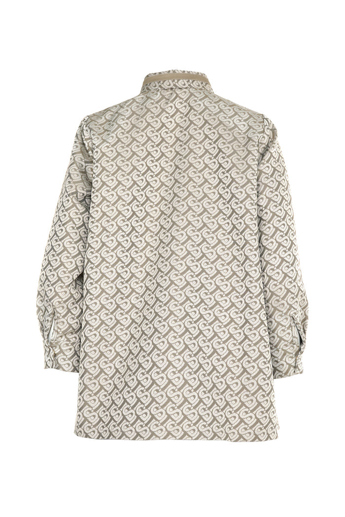 Bimu Jacquard Basic Shirt - Brown