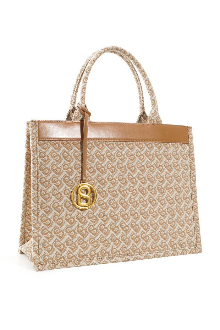 Bimu Jacquard Tote Bag Large - Amber