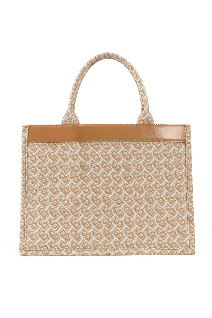 Bimu Jacquard Tote Bag Large - Amber