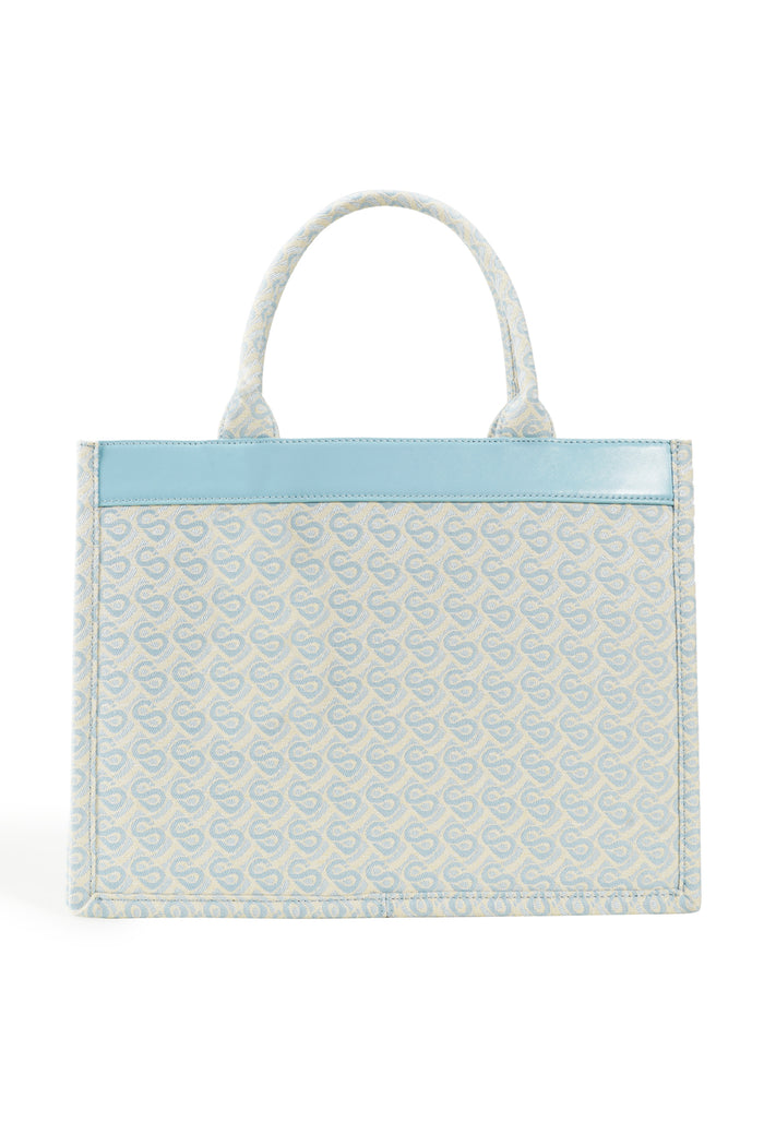 Bimu Jacquard Tote Bag Large - Skyway