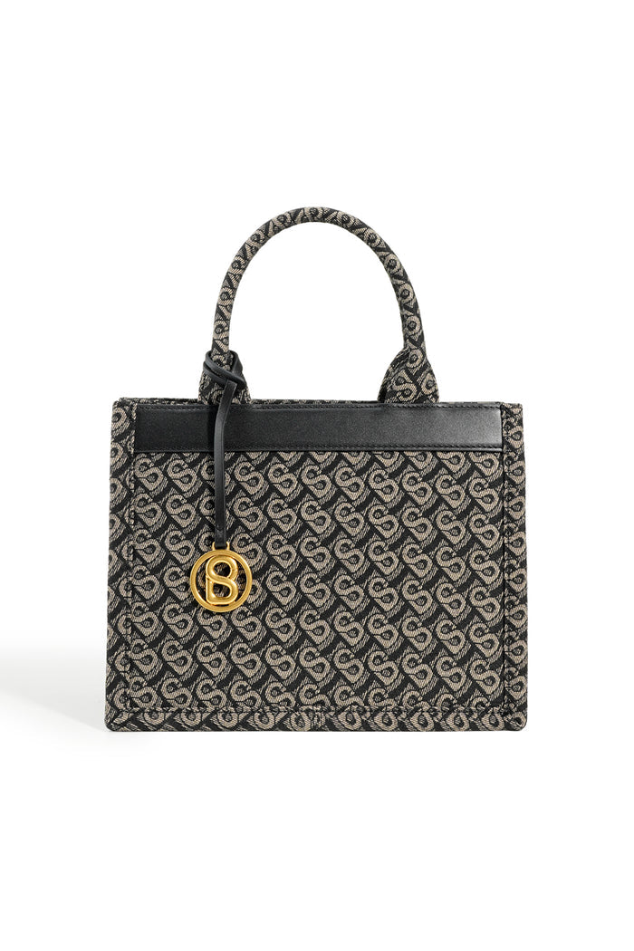 Bimu Jacquard Tote Bag Small - Black