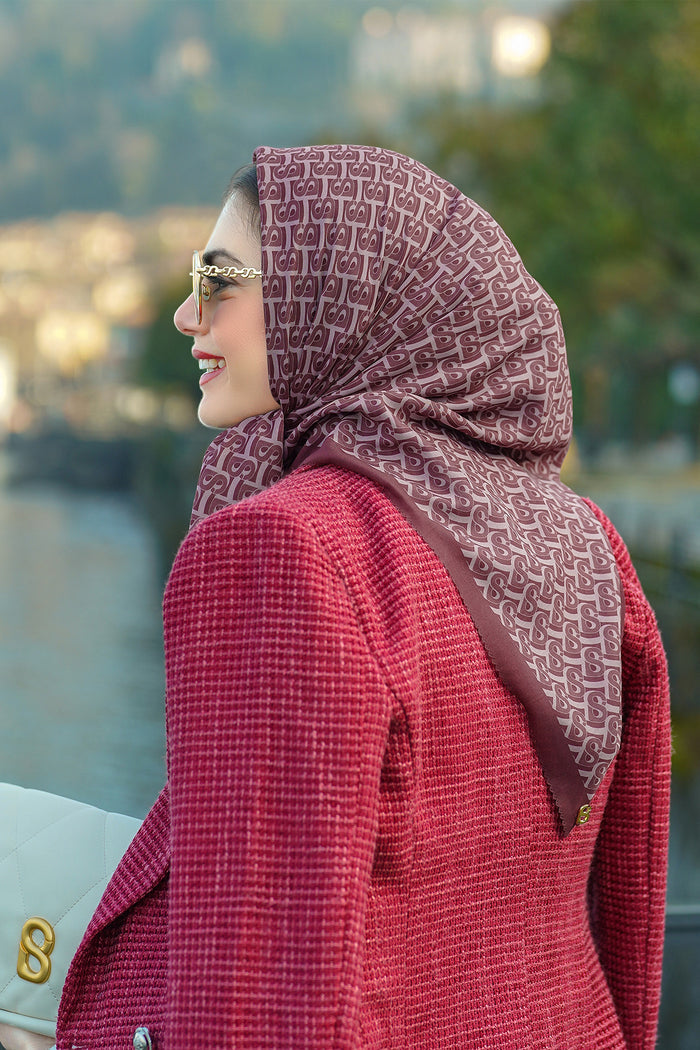 Bimu Voile Square - Red Velvet