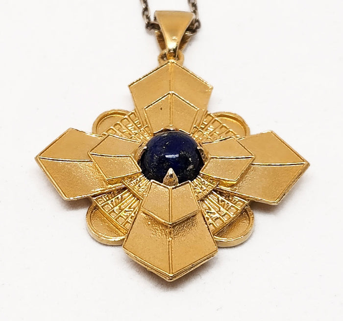 BIO ARC JEWELRY — Sacred Geometry Pendant, Silver Gold-Plated