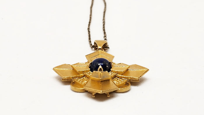 BIO ARC JEWELRY — Sacred Geometry Pendant, Silver Gold-Plated