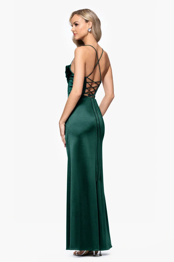 Blondie Nites "Camille" Satin Corset Dress 5319BN