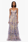 Blondie Nites "Chelsea" Ruffle Corset Dress 5500BN