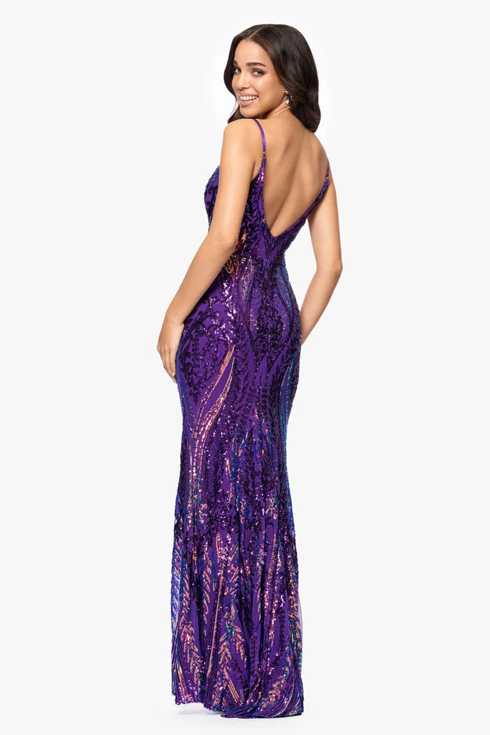 Blondie Nites "Christine" Sequin Dress 5358BN