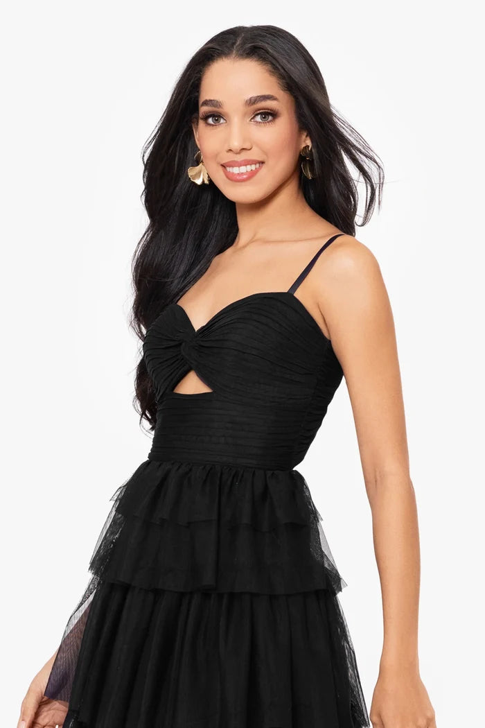 Blondie Nites "Tyler" Mesh Tiered Dress 4637BN