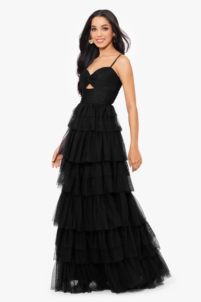 Blondie Nites "Tyler" Mesh Tiered Dress 4637BN