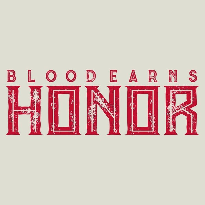 Grunt Style Blood Earns Honor T-Shirt - Sand artwork