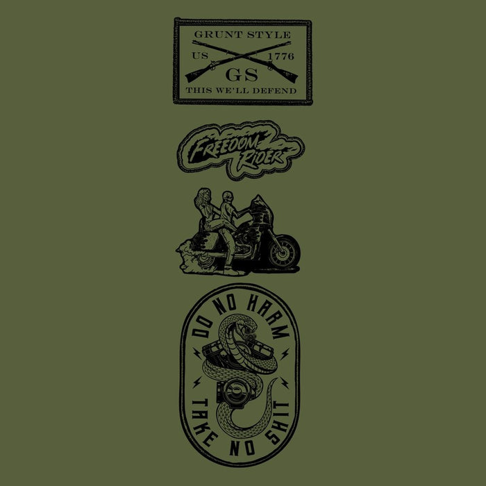Born Defiant Long Sleeve - Military Green