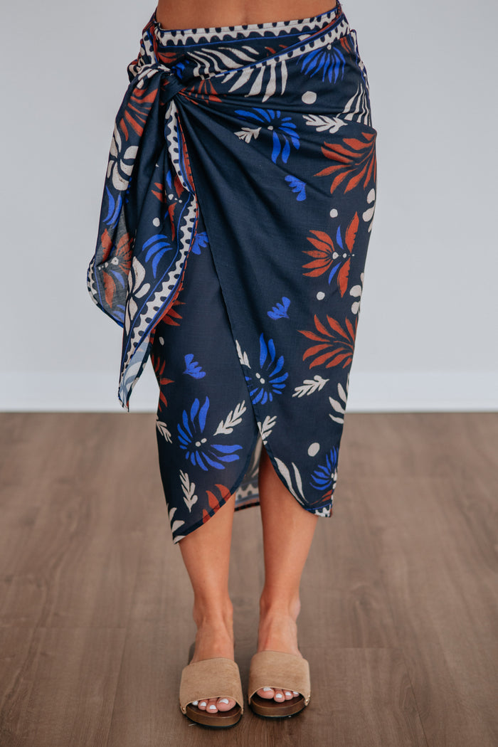 Botanical Breeze Wrap Skirt