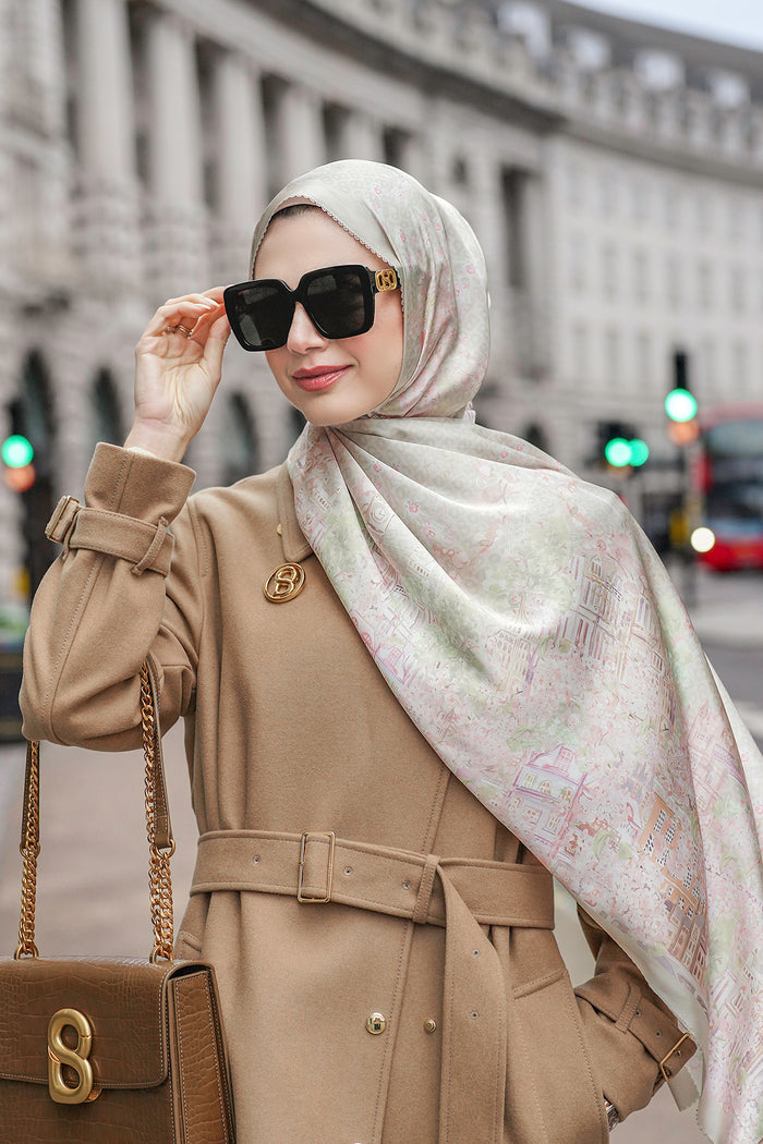 British 2 Satin Shawl - Palace