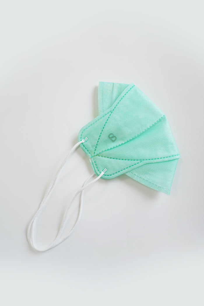 Buttonscarves Disposable Mask - Mint