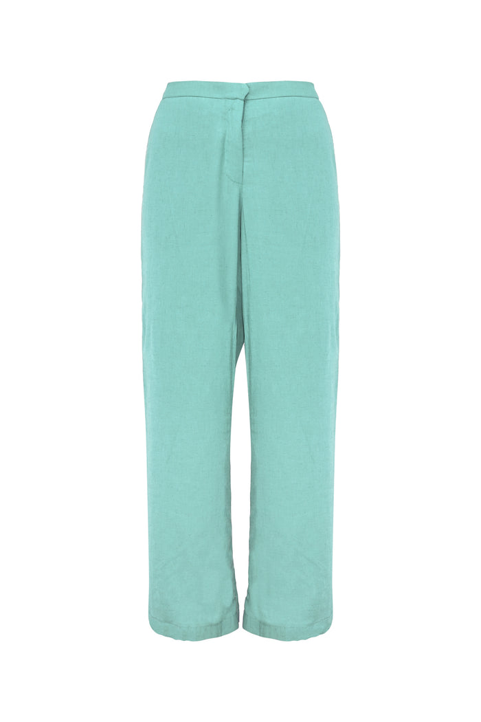 Buttonscarves X Jovian Paradiso Palome Pants In Light Turquoise