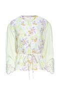 Buttonscarves X Jovian Paradiso Phoebe Blouse In Cannoli Cream