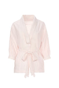 Buttonscarves X Jovian Paradiso Prue Wrap Cardigan In Marshmallow Pink