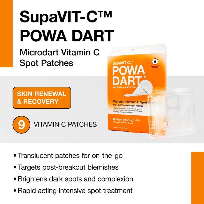 Carbon Theory SupaVIT-C Powa Dart Microdart Vitamin C Spot Patches x9