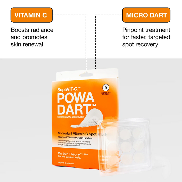 Carbon Theory SupaVIT-C Powa Dart Microdart Vitamin C Spot Patches x9