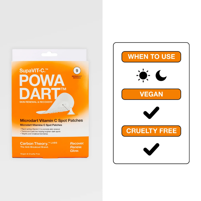 Carbon Theory SupaVIT-C Powa Dart Microdart Vitamin C Spot Patches x9