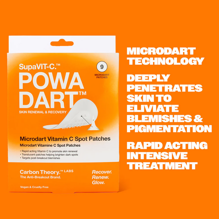 Carbon Theory SupaVIT-C Powa Dart Microdart Vitamin C Spot Patches x9