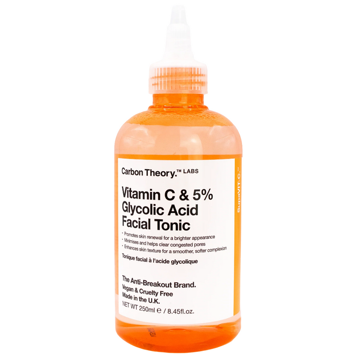 Carbon Theory SupaVIT-C Vitamin C & 5% Glycolic Acid Facial Toner 250ml