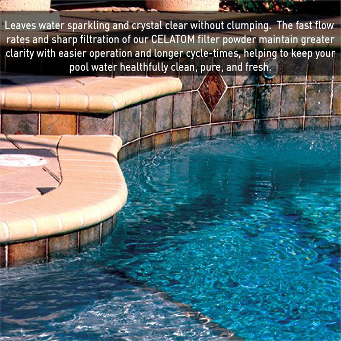 Celatom Diatomaceous Earth DE Pool Filter Aid – Swimming Pool & Spa Filtration – #1 Rated - 25 Pounds