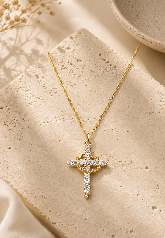 Celeste Cross Necklace