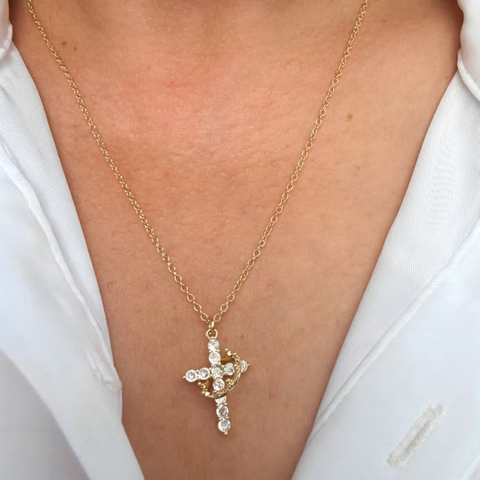 Celeste Cross Necklace