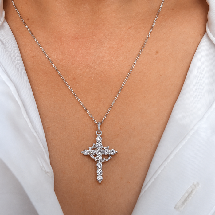Celeste Cross Necklace