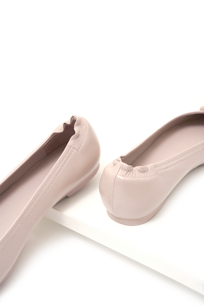 cera flat shoes in dusty pink by buttonscarves
