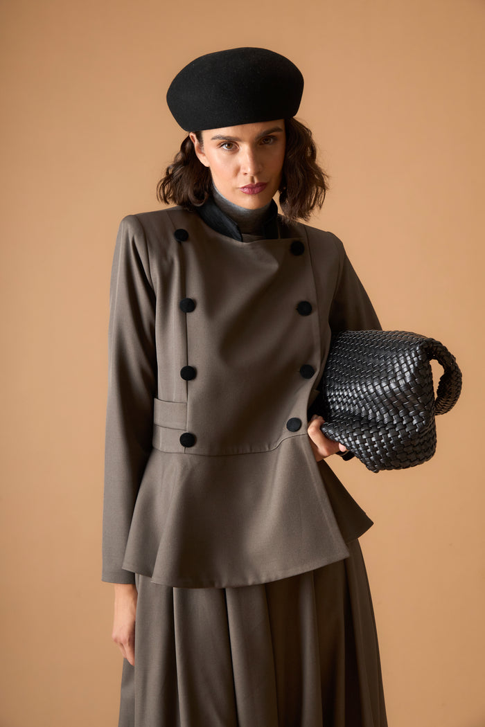 CHAQUETA ASHERMARRÓN