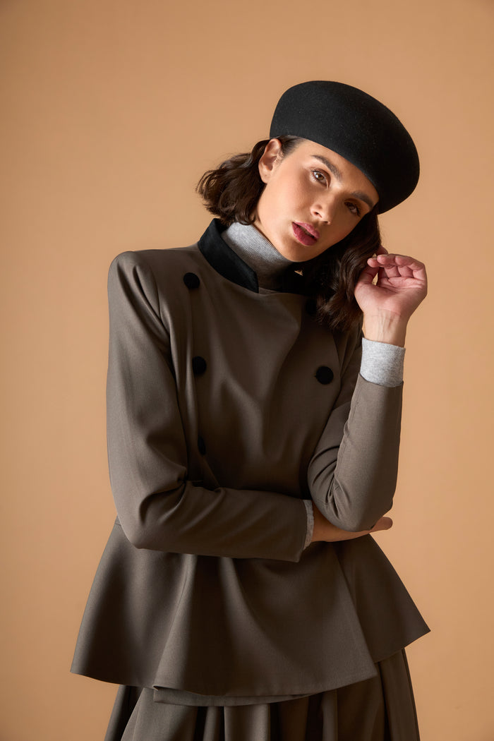 CHAQUETA ASHERMARRÓN
