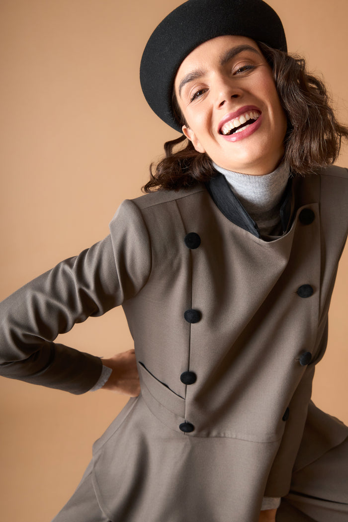 CHAQUETA ASHERMARRÓN