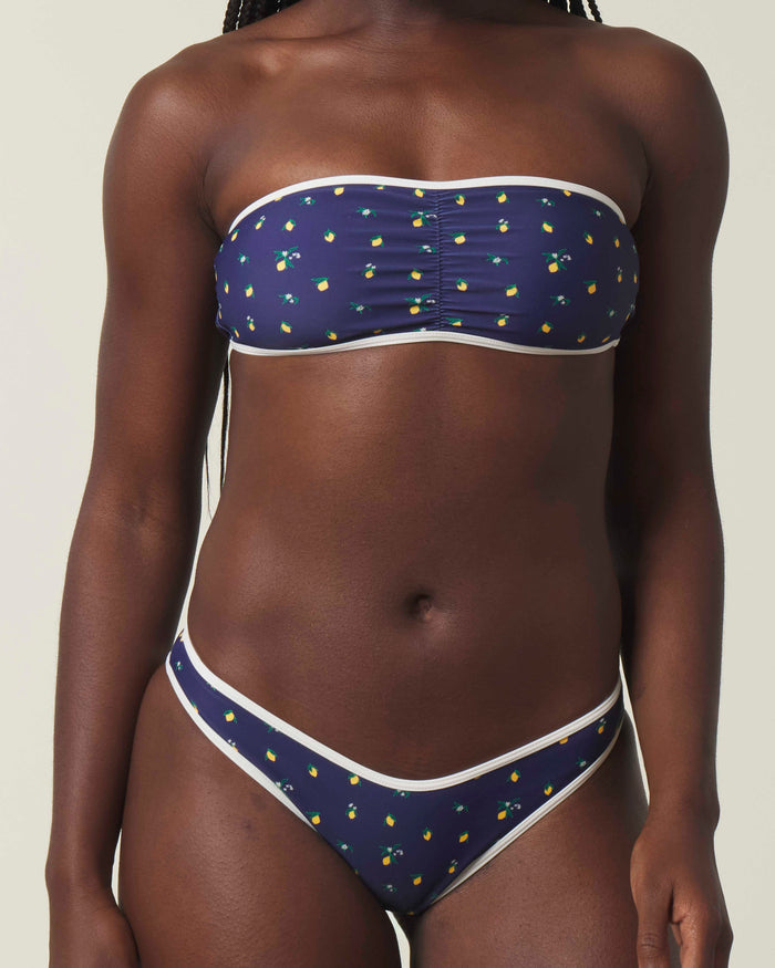 Citron Cinched Bandeau Set