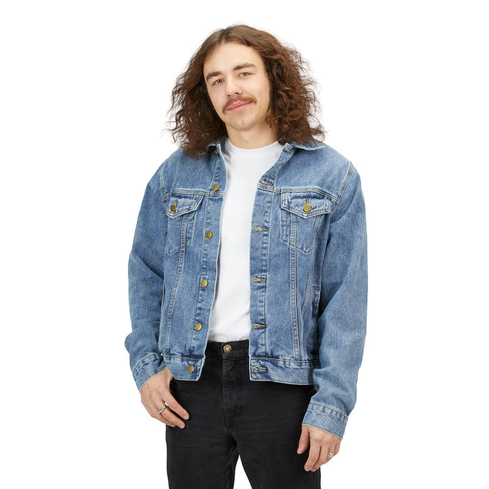 CKM Crown Back Logo Men Denim Jacket