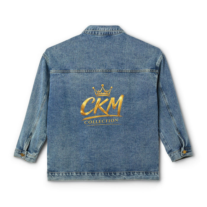 CKM Crown Back Logo Women Denim Jacket