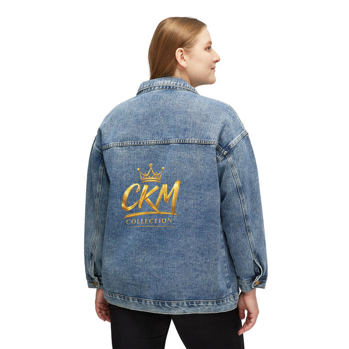 CKM Crown Back Logo Women Denim Jacket