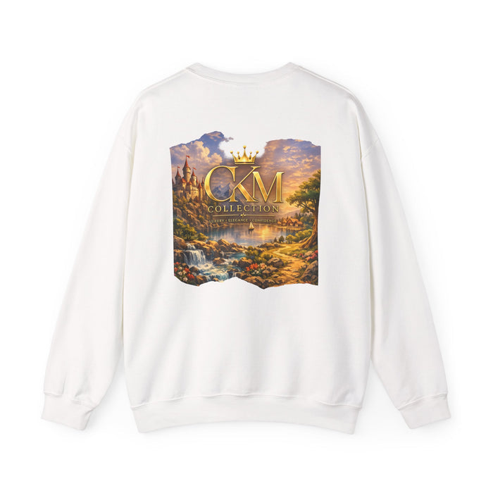 CKM Crown Crewneck Sweatshirt — Castle Scenery Back Print