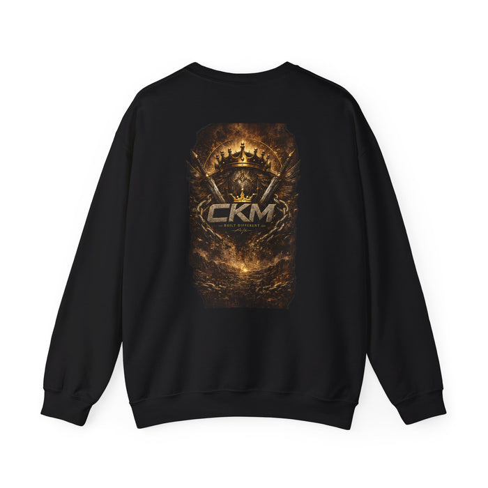 CKM Crown Crewneck Sweatshirt — King Emblem Back Print