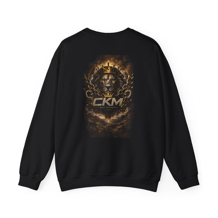 CKM Crown Crewneck Sweatshirt — King Lion Back Print