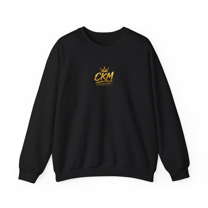 CKM Crown Crewneck Sweatshirt — Luxury Gold Jewelry Back Print