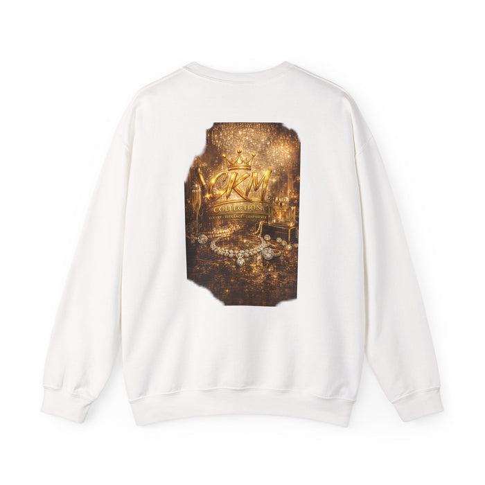 CKM Crown Crewneck Sweatshirt — Luxury Gold Jewelry Back Print