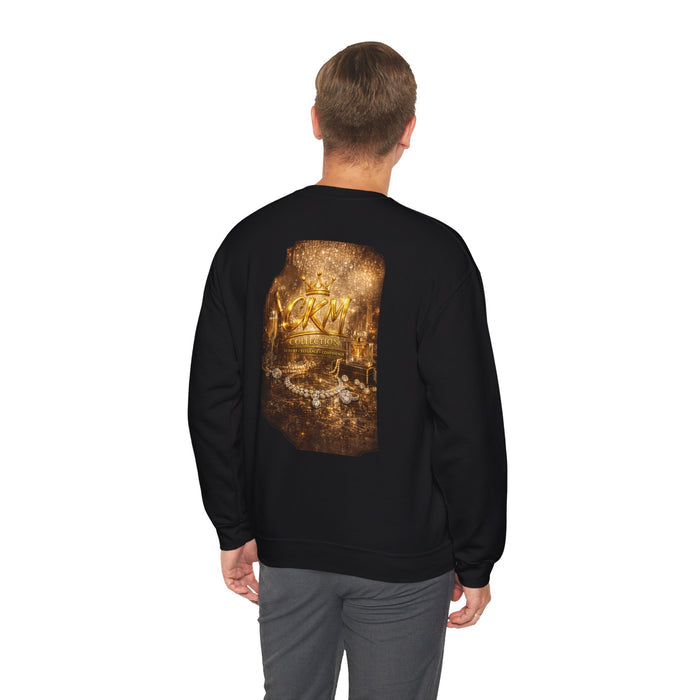 CKM Crown Crewneck Sweatshirt — Luxury Gold Jewelry Back Print