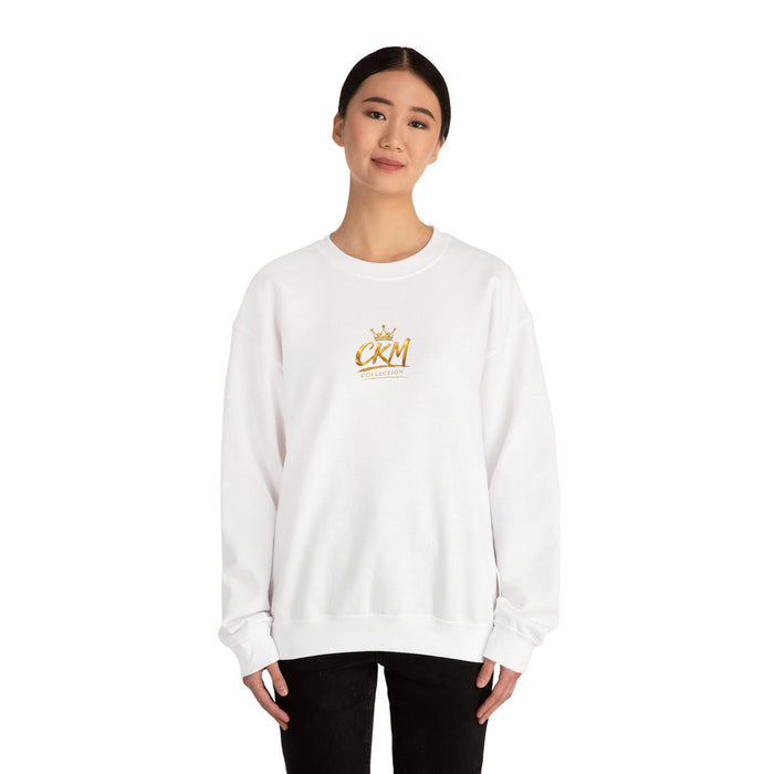 CKM Crown Crewneck Sweatshirt — Luxury Gold Jewelry Back Print